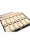 12 Slots Leather Watch Display Case Jewelry Collection Storage Organizer Box Holder - 7