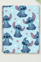 دفتر ملاحظات بغلاف معدني حلزوني غير مسطر مقاس A5 بتصميم STITCH - 3