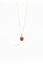 Handmade Red Glass Blackberry Necklace – Stylish Design with Non-Tarnishing Steel Chain - 2