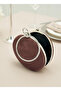 Brown Round Luxury Suede Crystal Stone Women's Evening Dress Bag Wedding Engagement Graduation - 5