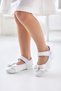 Girl's Bowknot Ballerina Shoes Velcro Stylish Daily Model - 3