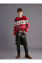 Crew Neck New Year Themed Boys' Knitwear Sweater - 2