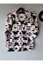 Unisex Fleece Patterned Welsoft Cardigan with Zippered Pockets - 3