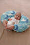 Double Sided Breastfeeding Pillow / Baby Support Cushion, Pregnancy Pillow, Cotton Fabric, Stars, Anthracite - 5