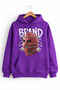 Unisex 100% Cotton Brand Printed Hooded Sweatshirt
