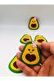 5 Pieces Felt Motif Avocado, 6 cm Felt Ornament, Felt Embroidery, Decoration - 3