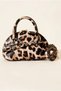 Retro Mini Chic Leopar El Çantası - 2