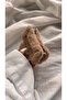 Women's Black Plush Furry Oversized Clasp Buckle - Soft Textured Winter Hair Accessory