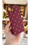 iPhone 16 Pro Max Compatible White Bow Pattern Silicone Shock-Absorbing Classic Protective Rubber Case - 4