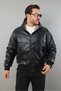 Men's Winter Reversible Faux Leather Coat - 4