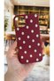 iPhone 14 Plus/15 Plus Compatible White Daisy Patterned Silicone Shock-Absorbing Classic Protective Rubber Case