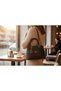 Women's Black Drop Quilted Faux Leather Shoulder Bag – Handbag, Shoulder Bag, - 2