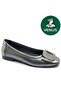 Pigi Genuine Leather Women's Ballet Shoes Platinum