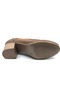 Alba Genuine Leather Comfort Orthopedic Women's Classic Heeled Shoes Taba - 5