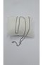 Stainless Steel Silver Color Square Chain Necklace - 6