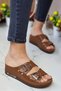 Phuket Women's Daily Slippers Double Band Stone Buckle Orthopedic Sole Mother's Outdoor & Indoor Slippers - 2
