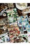 50 Sheets Scrapbook Vintage Sticker Book, Scrapbooking, Blue Nature Themed - 4