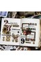 50 Sheets Scrapbook Vintage Sticker Book, Scrapbooking, Blue Nature Themed - 5