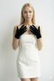 Velvet Evening Dress & Bridal Gloves 21 cm – Short Model with Fingers, Stylish and Elegant Gloves for Special Occasions, Weddings, and Special Days - 2