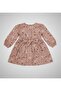 Baby Girl-Child Button Closure Belted Woven Fall Dress Zipper Closure Puffy Fall Vest Set - 4