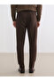 Southblue Brown Standard Fit Linen Look Men's Trousers - 7