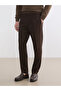 Southblue Brown Standard Fit Linen Look Men's Trousers - 3