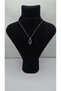 Stainless Steel Silver Color Ellipse Figured Zircon Stone Necklace