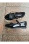 Black Outer Material Patent Leather Orthopedic and Strappy Children's Ballet Flats