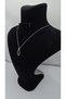 Stainless Steel Silver Color Ellipse Figured Zircon Stone Necklace - 3
