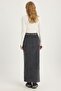 Corded Fabric Velvet Long Skirt - 5