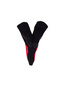 Couple's Gloves with Hearts Single Glove Two-Entry Black - Love February 14Th Collection - 2