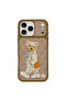 iPhone 17 Pro Case 3D Pu Leather Embroidered Gentleman Paris Cover