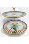 Peacock Gold Gilded Glass Kura Piped K - 4