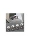 Capace de supapă cromate tip craniu – Set de 4