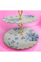 Sapphire Gold Gilt Glass Cookie Holder - 3