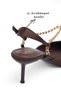 Chain Detailed Pointed Toe Thin Heel Women's Stiletto Shoes - 4