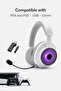 سماعة ألعاب لاسلكية SINGER X RGB - وضع 2.4 جيجاهرتز + وضع سلكي، ميكروفون مانع للضوضاء