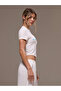 Women's Ooh Lala Printed Crew Neck Baby Tee Combed Cotton Crop Tshirt - 4