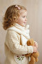 Cady Eared Plush Scarf Windproof Children's Welsoft Fleece Neck Collar Shawl - 2