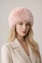Kalpak Pink Faux Fur Plush - Women's Furry Hat