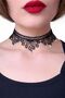 Black Lace Gothic Choker Necklace - 2