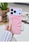 iPhone 17 Promax Compatible 3D Matte Satin Heart Embossed Patterned Anti-Shock Silicone Case - 3