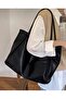 Bella Basic Model Soft Leather Large Size Daily Hand Shoulder & Arm Bag - 5