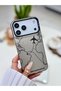 iPhone 17 Promax Compatible Non-Fingerprint Printing Patterned Metallic Electro Silicone Case - 2