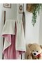 Ftbabycollection Winter Welsoft Inner Surface Knitted Pique Baby Blanket 100X110 cm Powder Pink - 2