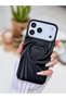 iPhone 17 Promax Compatible 3D Matte Satin Heart Embossed Patterned Anti-Shock Silicone Case - 3