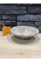 **Polyn Stone Natural Stone Silver Travertine Presentation Tray** - 4