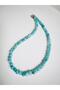 Agate Natural Stone Steel Chain Combination Necklace 45 cm - 3