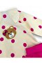Baby Girl Polka Dot Teddy Bear Embroidered Thin m Transitional 1-2-3 Years Old Bottom Top Set R2442 - 5