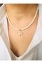 Pearl Necklace Earrings Evening Dress Valentine's Mother's Day Bridal Pearl Set - 3